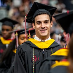 2025 Commencement Photo - Smiling Student